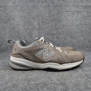 New Balance Shoes Mens 8.5 Athletic Sneakers Leather Comfort Cross Training Gray